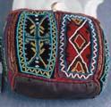 Bag, ornamented with bead work