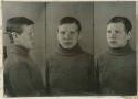 Studio portrait of a man, three views