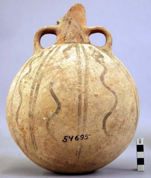 Flask-shaped vessel