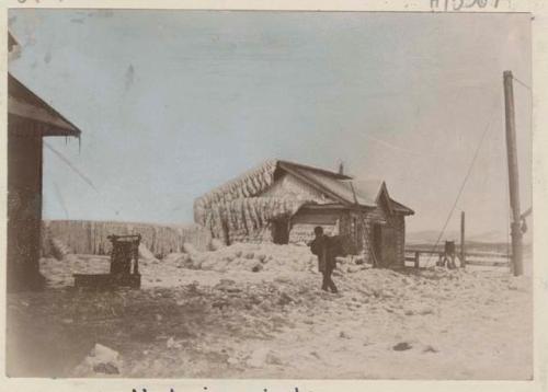 Hut in winter