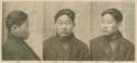 Studio portrait of a man, three views