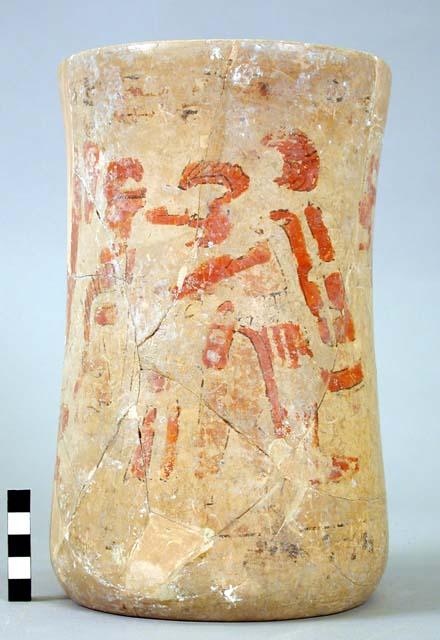 Decorated jar in fragments