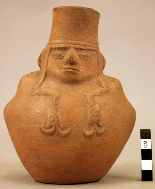 Red effigy jug