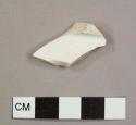 Ironstone sherd, possibly a base fragment