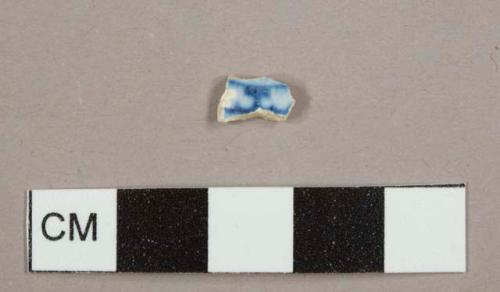 Blue transfer print pearlware sherd