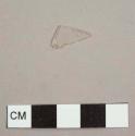 Colorless glass fragment, possibly from a lamp chimney