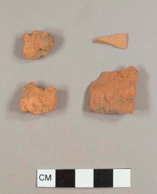 Brick fragments, including one possible red earthenware sherd