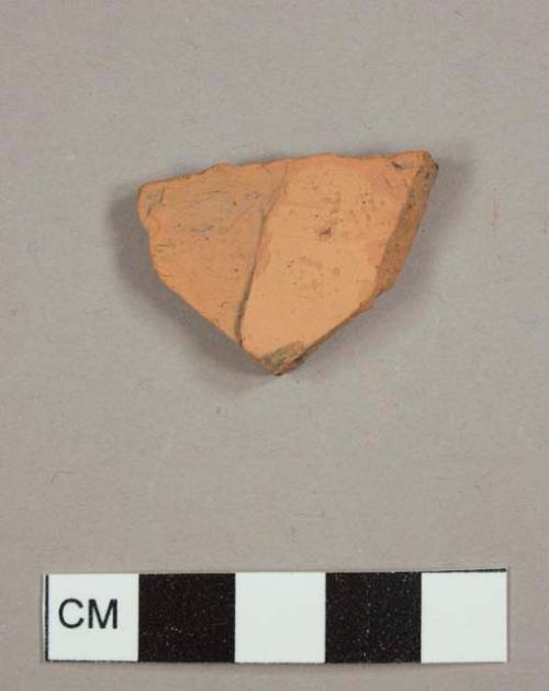 Unglazed red earthenware sherd