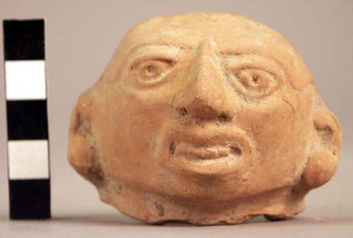 Pottery head- made in a mold