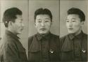 Studio portrait of a man, three views