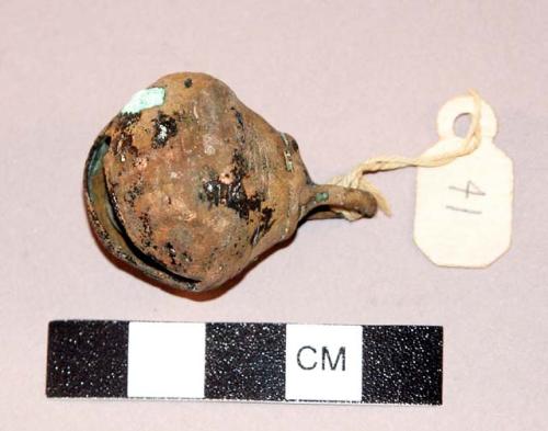 Copper bell of Prehistoric Native make