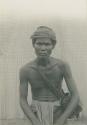 Tagbanua man carrying basket