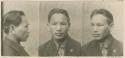 Studio portrait of a man, three views