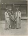 Manchu bride with two sisters an American visitor