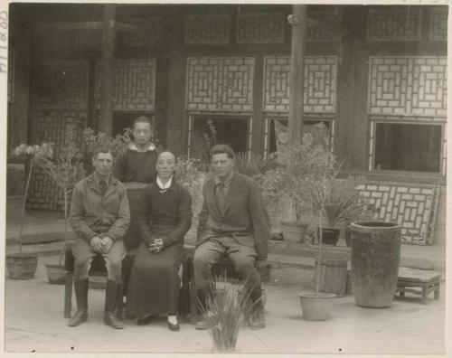 Regent of Alashan with his eldest son, Mr. Emery, and Mr. Wulsin