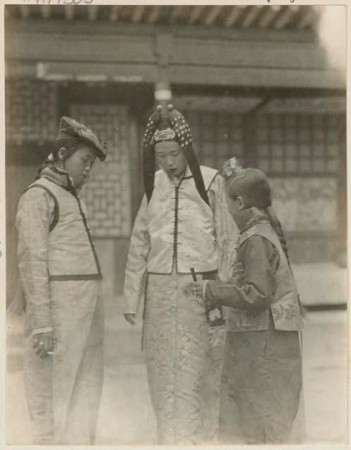 Bride with her two younger sisters