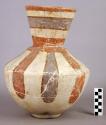 Large polychrome pottery jar