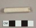White ball clay/Kaolin pipe stem fragment with a 4/64th inch bore hole