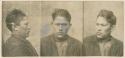 Studio portrait of a man, three views