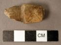 Fragment of pottery pipe