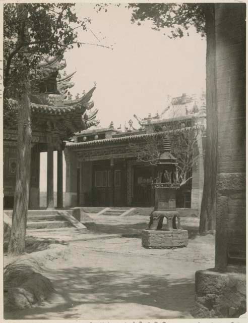 Central court of lama temple