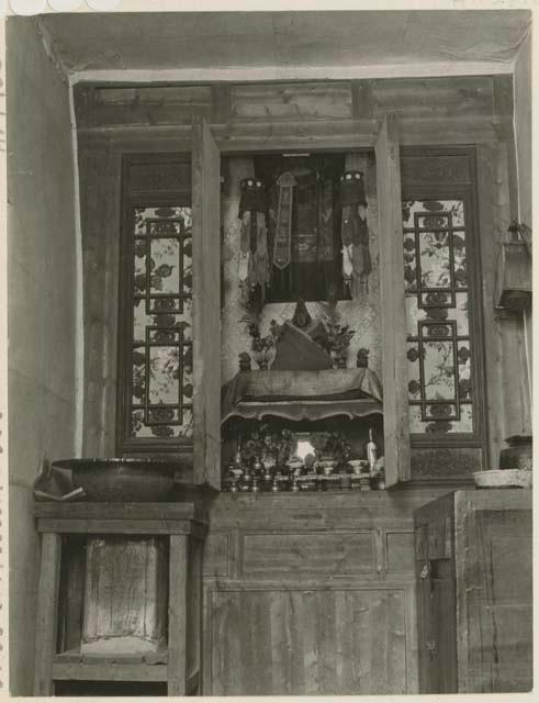 Shrine inside a house