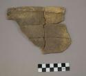 Conjoined rectilinear complicated stamped rim sherds