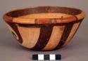 Yojoa polychrome low pottery bowl