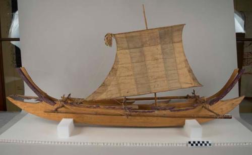 Model of sailing boat