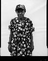 B/W image: Agnes Adai, 72, housewife, Kaugere Settlement, Port Moresby