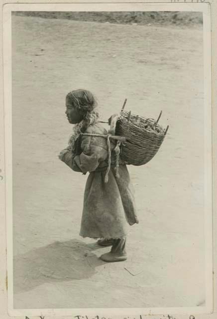 Girl with basket of argols