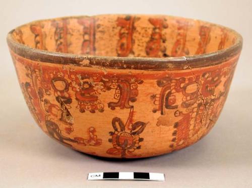 Yojoa polychrome pottery bowl, Mayoid type