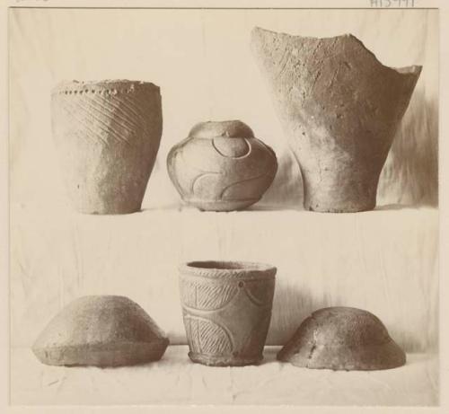 Pottery sherds from shell mound