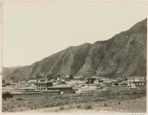 View of temples and landscape