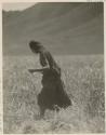 Woman working in a field