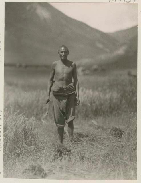 Man working in a field