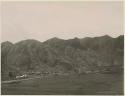 Distant view of landscape and temples, Labrang, Tibet