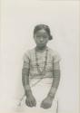 Tinguian woman wearing jewelry