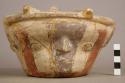 Large polychrome pottery effigy jar-HAS BECOME PART OF 20/2048
