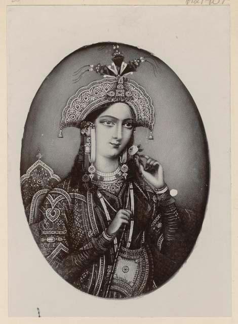 Portrait of Shah Jahan's wife, Aymand Banu