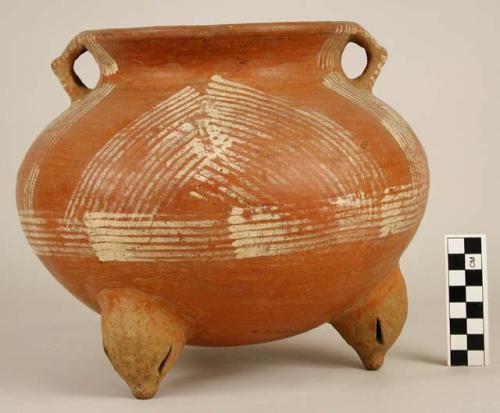 White line ware tripod jar