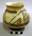 San Bernardo black on yellow pottery jar - small