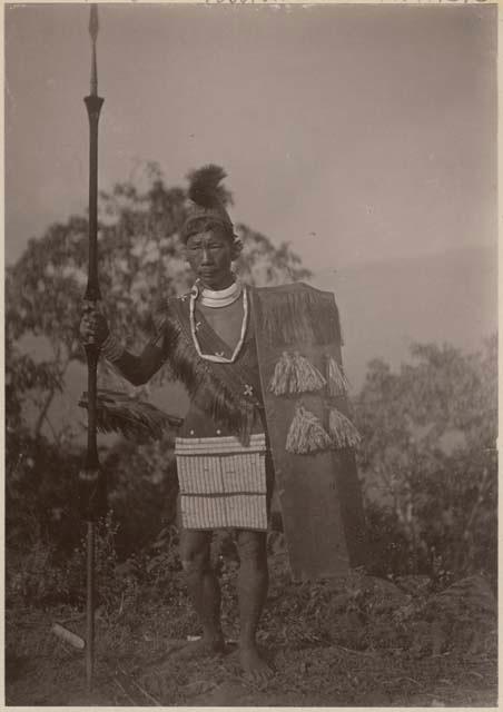 Headman of Naogong, Ware Costume, Ao Naga