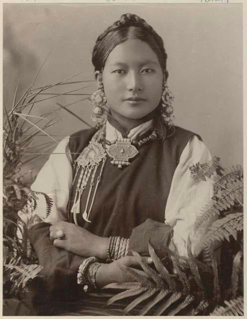 Studio portrait of a woman