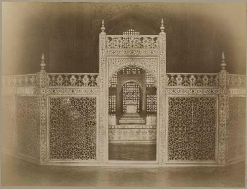 Ornate entranceway to altar