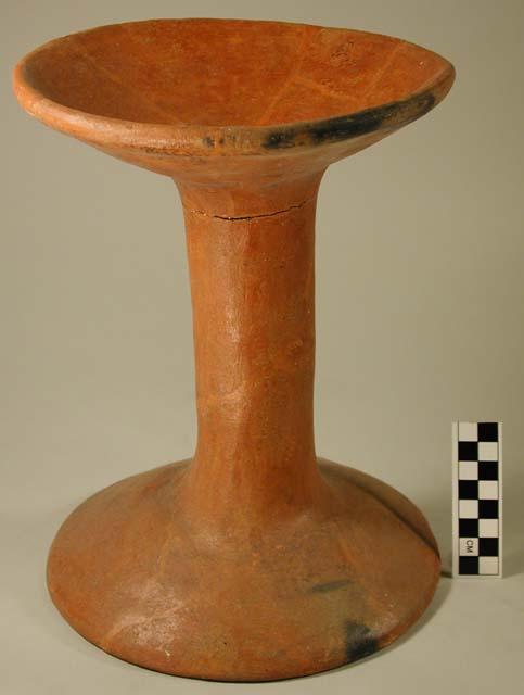 Fragmentary Pot Stand- red slip, both sides