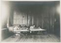 Children seated at table indoors