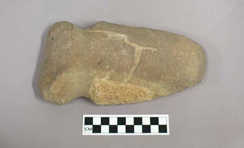 Stone axe, notched