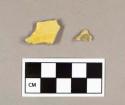 Staffordshire slipware body sherds, one missing glaze