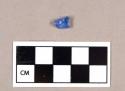 Blue bottle glass fragment